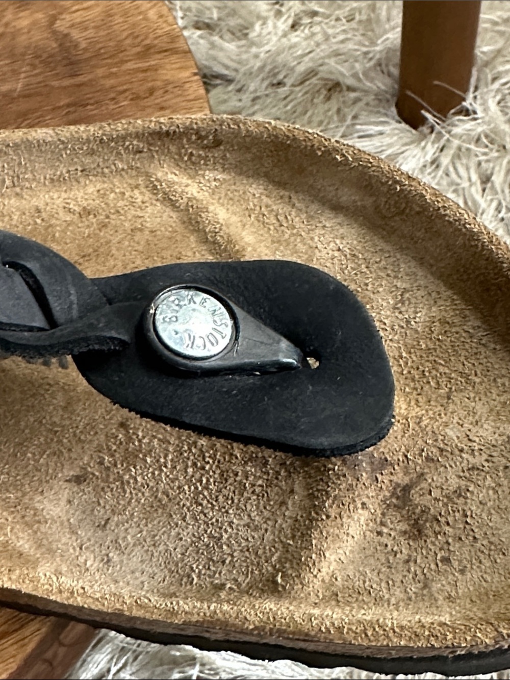 Birkenstock Gizeh Black Braided Toe-Post Sandals Size 40 EU L9 M7 US - Picture 14 of 17
